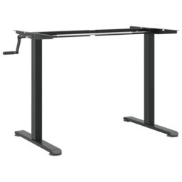 Berkfield Home Standing Desk Frame Black (94-135)x60x(70-114) cm Steel