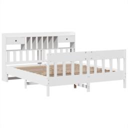 Berkfield Home Decorative Bed Frame without Mattress White 180x200 cm Super King - thumbnail 1
