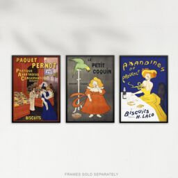 Artery8 Set of 3 Cappiello French Vintage Adverts Bold Retro Art Prints - Size: A3 - thumbnail 5