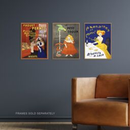 Artery8 Set of 3 Cappiello French Vintage Adverts Bold Retro Art Prints - Size: A3 - thumbnail 2