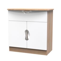 Ready Assembled 2 U Holborn 1 Drawer 2 Door Sideboard (Ready Assembled) in White - thumbnail 3