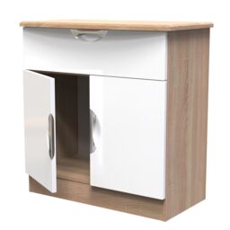 Ready Assembled 2 U Holborn 1 Drawer 2 Door Sideboard (Ready Assembled) in White - thumbnail 6