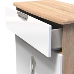 Ready Assembled 2 U Holborn 1 Drawer 2 Door Sideboard (Ready Assembled) in White - thumbnail 5