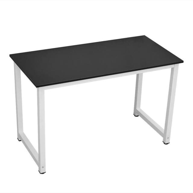 VOGREX Black 120x60cm Simple Computer Desk Home Office Writing Table - Size: 120x60 cm - image 1