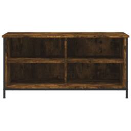 Berkfield Home TV Cabinet Smoked Oak 100x40x50 cm Engineered Wood in Brown - Size: 100 x 40 x 50 cm - thumbnail 4