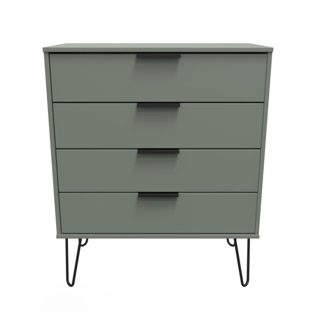 Ready Assembled 2 U Fuji 4 Drawer Chest (Ready Assembled) in Pale Green - image 1