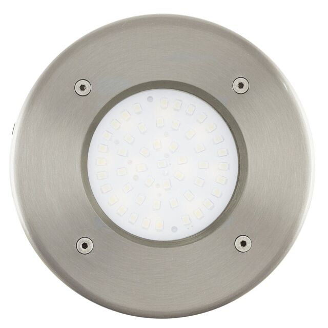 Loops IP67 Outdoor Recessed Ground Light Stainless Steel Round 2.5W Built in LED in Metallics - image 1