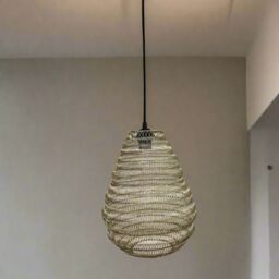 CGC Lighting 'Casablanca' Medium Silver Mesh Morrocan Metal Ceiling Pendant Light - thumbnail 2