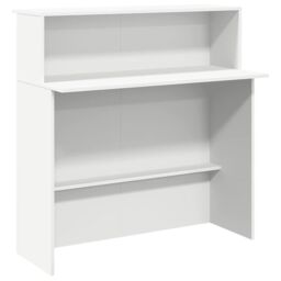 Berkfield Home Reception Desk White 180x50x103.5 cm Engineered Wood - thumbnail 8