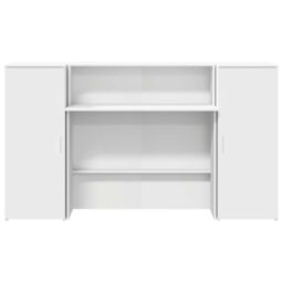 Berkfield Home Reception Desk White 180x50x103.5 cm Engineered Wood - thumbnail 5