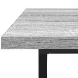Berkfield Home Grey Sonoma Coffee Table 100x50x40 cm Made of Engineered Wood & Metal - Size: 100 x 50 x 40 cm - thumbnail 7