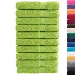 Berkfield Home Premium Sauna Towels SOLUND 10 pcs Apple Green 80x200 cm 600 gsm - thumbnail 3