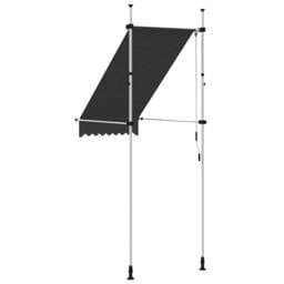 Berkfield Home Manual Retractable Awning 100 cm Anthracite in Charcoal - thumbnail 5