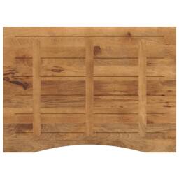 Berkfield Home Beautiful Desk Top with Curve 100x80x2.5 cm Solid Wood Rough Mango in Brown - thumbnail 5