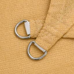 Berkfield Home Sunshade Sail 160 g/m¬≤ Triangular Sand 4x4x4 m HDPE in Tan - thumbnail 6