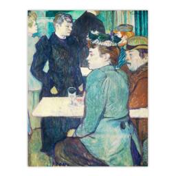 Artery8 Toulouse Lautrec Framed Wall Art Print Corner in Moulin de la Galette in Blue - Size: A4 - thumbnail 3
