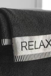 Catherine Lansfield 'Relax & Unwind' 4 Piece Towel Set in Black - thumbnail 3