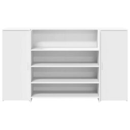 Berkfield Home Reception Desk White 180x50x103.5 cm Engineered Wood - thumbnail 5