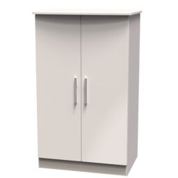 Ready Assembled 2 U Windsor 2 Door Midi Wardrobe (Ready Assembled) in Taupe - thumbnail 3