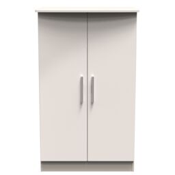 Ready Assembled 2 U Windsor 2 Door Midi Wardrobe (Ready Assembled) in Taupe - thumbnail 1