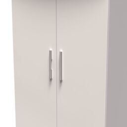 Ready Assembled 2 U Windsor 2 Door Midi Wardrobe (Ready Assembled) in Taupe - thumbnail 4