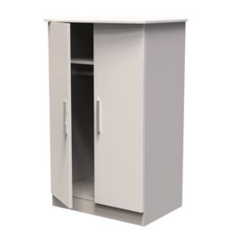 Ready Assembled 2 U Windsor 2 Door Midi Wardrobe (Ready Assembled) in Taupe - thumbnail 5