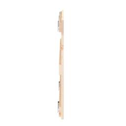 Berkfield Home Wall Headboard 185x3x60 cm Solid Wood Pine in Light Tan - Size: 185 x 3 x 60 cm - thumbnail 5