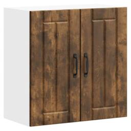 Berkfield Home Kitchen Wall Cabinet Lucca Smoked Oak Engineered Wood in Brown - thumbnail 3