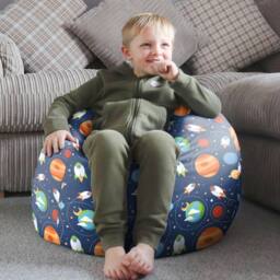 rucomfy Beanbags rucomfy Outer Space Kids Bean Bag Chair - Comfortable Seating for Kids - thumbnail 1