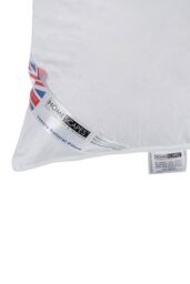 Homescapes Goose Feather & Down Camomile Pillow with Dried Camomile Insert in White - thumbnail 4