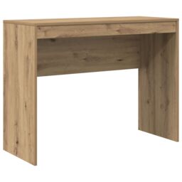 Berkfield Home Writing Desk Artisan oak Engineered wood 100 x 40 x 76 cm in Brown - thumbnail 2