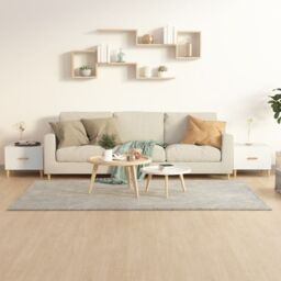 Berkfield Home Coffee Tables 2 pcs White 50x50x40 cm Engineered Wood - Size: 50 x 50 x 40 cm - thumbnail 1