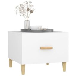 Berkfield Home Coffee Tables 2 pcs White 50x50x40 cm Engineered Wood - Size: 50 x 50 x 40 cm - thumbnail 4