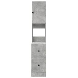 Berkfield Home Kitchen Cabinet Concrete Grey 35x50x180 cm Engineered Wood - Size: 35 x 50 x 180 cm - thumbnail 6