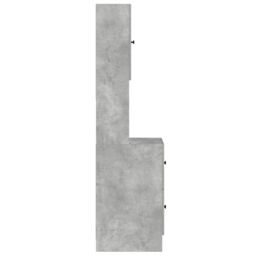 Berkfield Home Kitchen Cabinet Concrete Grey 35x50x180 cm Engineered Wood - Size: 35 x 50 x 180 cm - thumbnail 7
