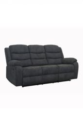 More4Homes Boston Manual Recliner Fabric 1+3 Seater Sofa Set in Grey - thumbnail 2