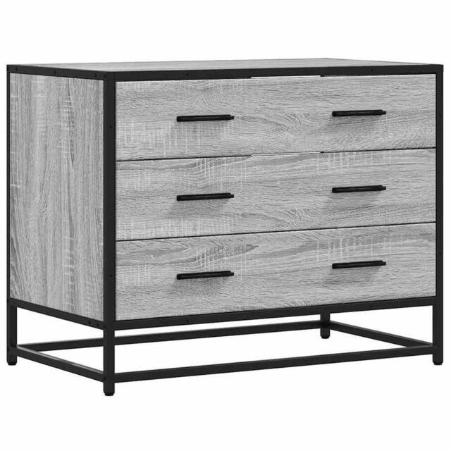 Berkfield Home Drawer Cabinet Grey Sonoma 70x41x56 cm Engineered Wood - Size: 70 x 41 x 56 cm - image 1