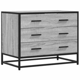 Berkfield Home Drawer Cabinet Grey Sonoma 70x41x56 cm Engineered Wood - Size: 70 x 41 x 56 cm - thumbnail 1