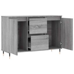 Berkfield Home Sideboard Grey Sonoma 104x35x70 cm Engineered Wood - Size: 104 x 35 x 70 cm - thumbnail 6