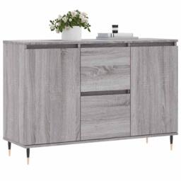 Berkfield Home Sideboard Grey Sonoma 104x35x70 cm Engineered Wood - Size: 104 x 35 x 70 cm - thumbnail 3