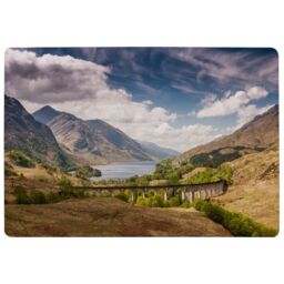 Benjamin Tate Design The Glenfinnan Viaduct Designer Rug in Natural - Size: Large - thumbnail 1