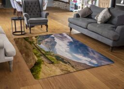 Benjamin Tate Design The Glenfinnan Viaduct Designer Rug in Natural - Size: Large - thumbnail 2