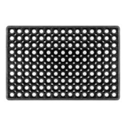 Havendro Non Slip Industrial Rubber Ring Door Mat Outdoor in Black - Size: 100 cm x 100 cm - thumbnail 1