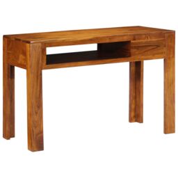 Berkfield Home Desk 110x50x73 cm Solid Wood Acacia in Brown - Size: 110 x 50 x 73 cm - thumbnail 6