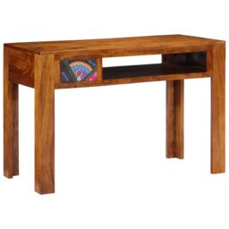 Berkfield Home Desk 110x50x73 cm Solid Wood Acacia in Brown - Size: 110 x 50 x 73 cm - thumbnail 2