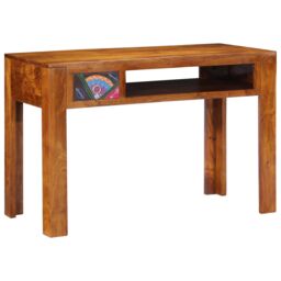 Berkfield Home Desk 110x50x73 cm Solid Wood Acacia in Brown - Size: 110 x 50 x 73 cm - thumbnail 8