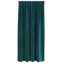 Berkfield Home Blackout Curtains with Top Tape 2 pcs Dark Green Velvet - thumbnail 4