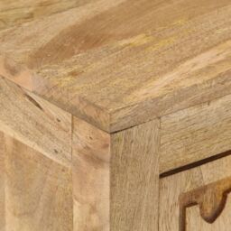 Berkfield Home Bedside Cabinet 40x30x50 cm Solid Mango Wood in Brown - Size: 40 x 30 x 50 cm - thumbnail 5