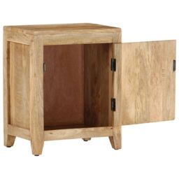Berkfield Home Bedside Cabinet 40x30x50 cm Solid Mango Wood in Brown - Size: 40 x 30 x 50 cm - thumbnail 4