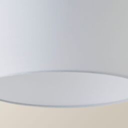 ValueLights Reni White Fabric Easy Fit Drum Ceiling Lamp Shade - Size: Medium - thumbnail 5